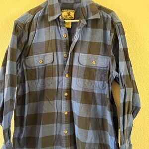 Vintage Field and stream plaid shirt, size medium